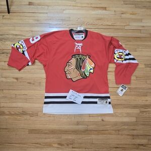 Red Hockey Jersey with Logo